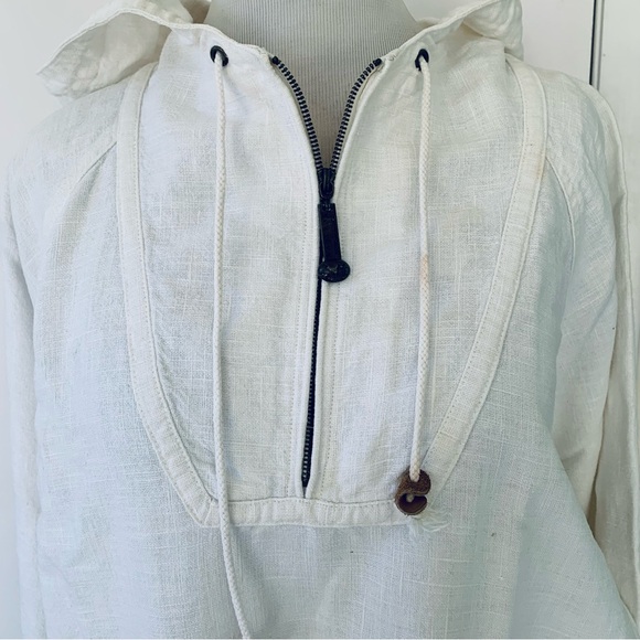 Natural Threads white 100% cotton oversized sport jacket size XL - Picture 4 of 12